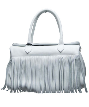 Popcorn-Milano-Lamm-Nappa-Leder-Henkeltasche Fb. white