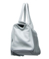 Popcorn-Milano-Lamm-Nappa-Leder-Henkeltasche Fb. white