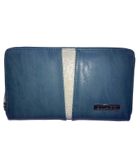 Bulaggi-Geldb&ouml;rse Avery wallet zip 20x11x2,5 (Blau)