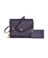 SANSIBAR-Damen Clutch 18x15x4-Blackberry