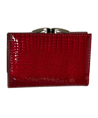 Damen-Bügelbörse-Mini-Kroko-Design  12 x 8,5 x2,5 cm RED