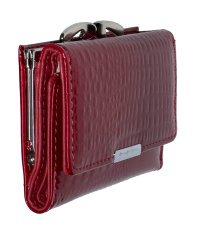 Damen-Bügelbörse-Mini-Kroko-Design  12 x 8,5 x2,5 cm RED
