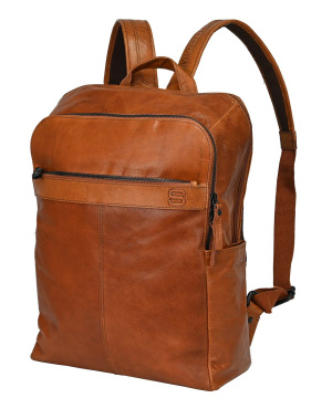 Spikes & Sparrow-Laptop-Backpack brandy 43x34x13