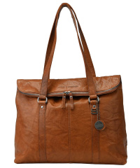 Spikes & Sparrow-Leather-Laptop-Shopper-Bag for 15,6´´ 41x38x9 Brandy