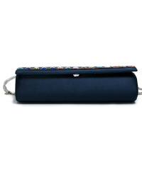 Clutch mit Kette und  Patte mit Strass-Muster
