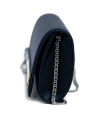 Clutch mit Kette und  Patte mit Strass-Muster