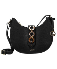 L.CREDI-Damen-Hobo Bag Handtasche-JUNA 200-Black 28x8,5x22