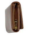 Damen-Geldbörse RFID-Glanz-Design 8  CC-Slots und Reißverschluss-Kleingeldfach 19x10x3,5 cm