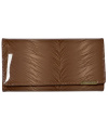 Damen-Geldbörse RFID-Glanz-Design 8  CC-Slots und Reißverschluss-Kleingeldfach Beige