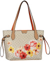 GABOR Damen BARINA Flower ShopperL, Henkeltasche mixed-orange