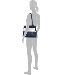 TOM TAILOR RENEE Zip-Shopper Bag XL mixed blue