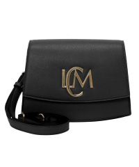 L.CREDI Damen-Flap-Bag LAURETTA Umhängetasche mit großem LCM Emblem