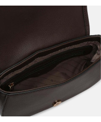 L.CREDI Damen-Umhängetasche LENETTE Flapbag braun