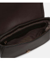 L.CREDI Damen-Umhängetasche LENETTE Flapbag braun