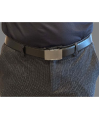 LLOYD-Automatic-Leder-Gürtel 35mm, kürzbar, bombiert, BLACK