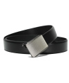LLOYD-Automatic-Leder-Gürtel 35mm, kürzbar, bombiert, BLACK