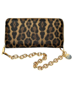 SEIDENFELT-Smilla Clutch Börse Leo Brown