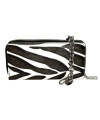 SEIDENFELT-Smilla Clutch Börse Zebra