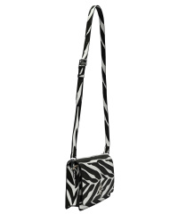 SEIDENFELT Damen-Big-Flap-Bag FJORN Crossbag-Zebra