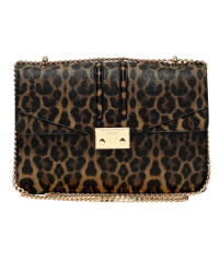 SEIDENFELT Damen-Sadle-Bag ROROS Flap-Bag-leo brown