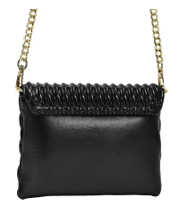 L.CREDI Damen Clutch ROXANNE schwarz mit Kette
