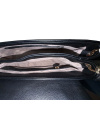 L.CREDI Damen Umhängetasche RABIA | Cross-Bag Schwarz mit Floral-Print