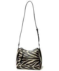 SEIDENFELT Damen-Midi-Hobo SANDVE Schultertasche-Zebra