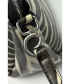 SEIDENFELT Damen-Midi-Hobo SANDVE Schultertasche-Zebra