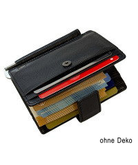 Giorgio Carelli Mini-Geldbörse mit Dollar-Clip RFID schwarz