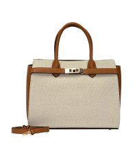 L.CREDI Damen-Henkeltasche REA beige-mix