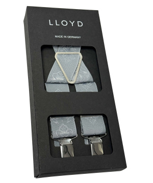 LLOYD Hosenträger Herren 35mm – Gekreuzt (Metallkreuz) – Einfarbig geprägt – 120 cm