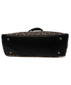 L.CREDI Damen Shopper SALENA – Elegante Nylon-Handtasche im Wild-Look – Leopard Braun-Mix