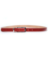 Damen-Vollleder-Gürtel 2 cm rot